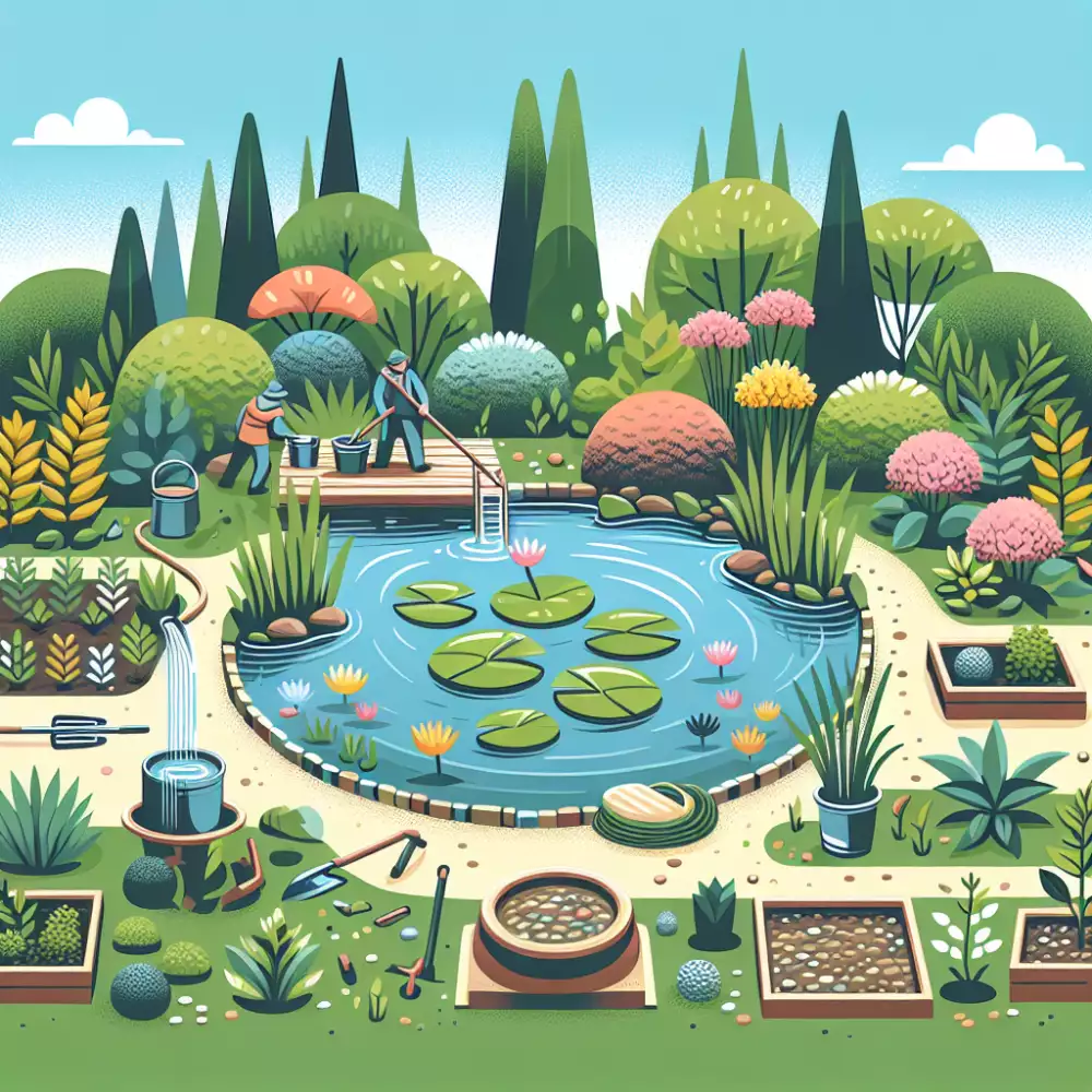 rybníček na zahradě