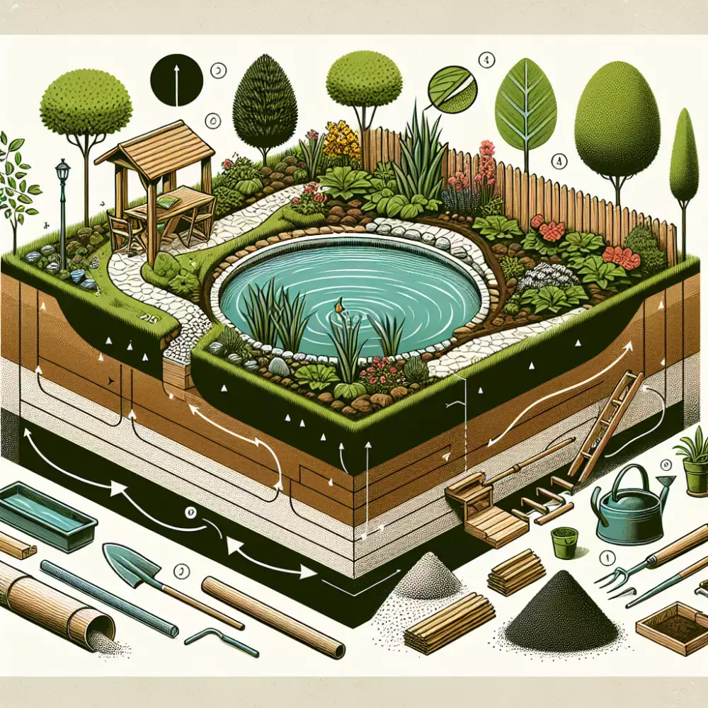 rybníček na zahradě