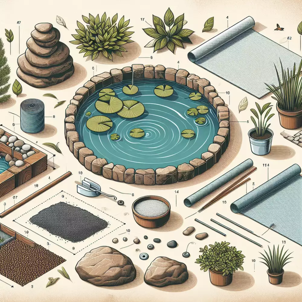 rybníček na zahradě