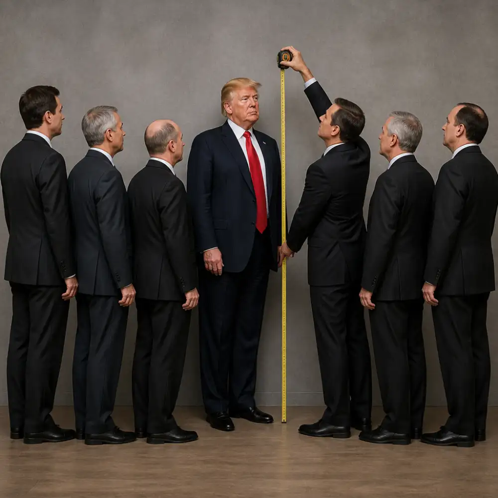 trump height
